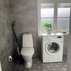 Kalmar Magistratsgatan Attefallshus Badrum