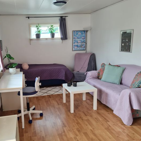 Halmstad Smultronvägen Sovrum Vardagsrum Allrum